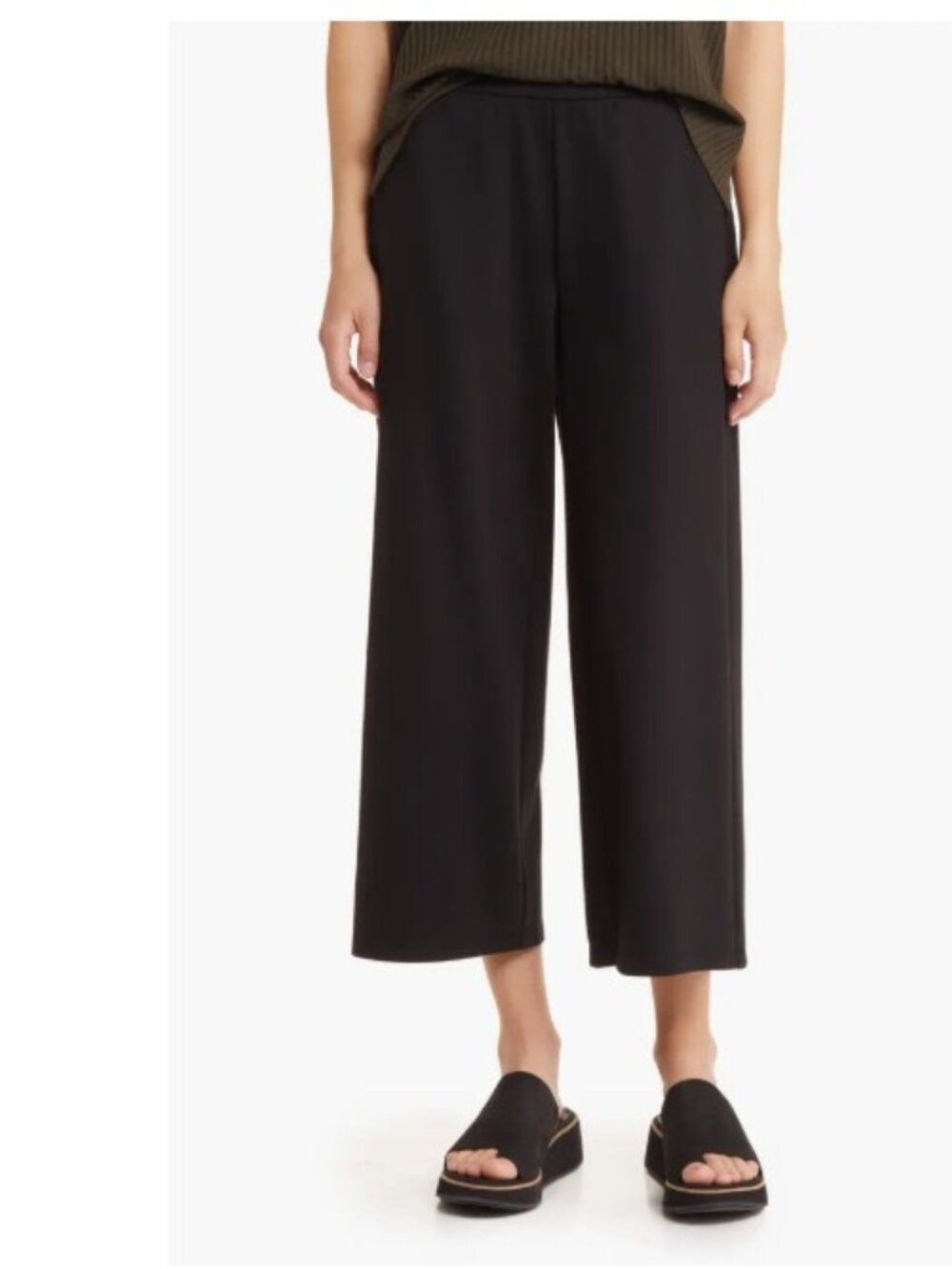 Eileen Fisher Wide Leg Ponte Pants